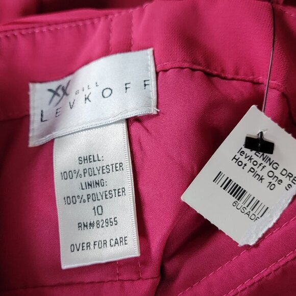 Bill Levkoff Evening Dress One Shoulder Dress Size 10  Pink Ruched Lined Party - Picture 6 of 8